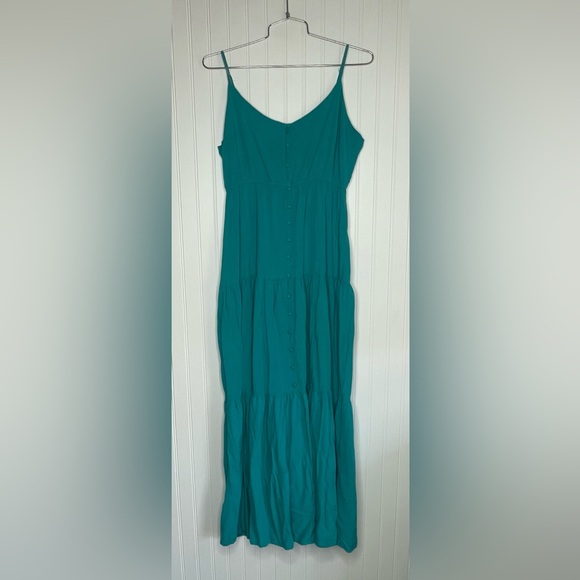 BB Dakota Steve Madden Been So Long Teal Maxi Dress - Picture 2 of 7
